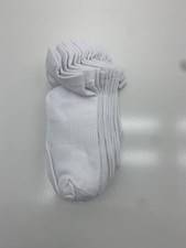 Unisex Adults White 6 Pair One size Ankle Socks