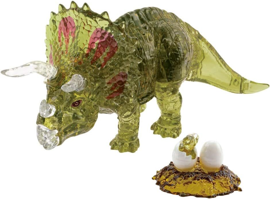 Beverly 3D Crystal Puzzle Triceratops Green 61 Pieces 50286 New