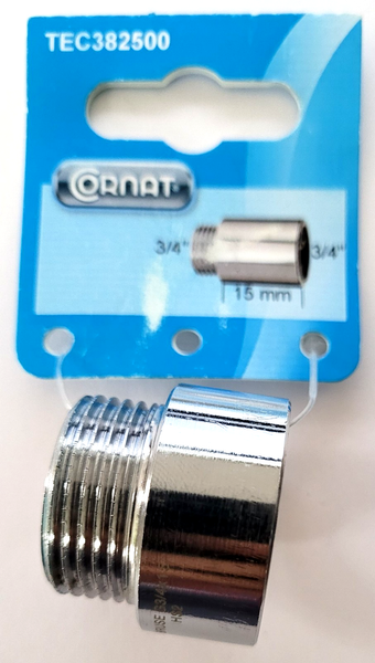 "HahnverläNgerung VerläNgerung Wasserhahn Gewinde 3/4\" Zoll LäNge 15Mm TEC382500"-image