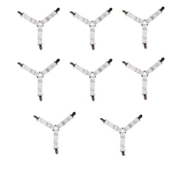 8 Pack Strong Bed Sheet Clips: Securely Hold Sheets in Place, More Comfortable