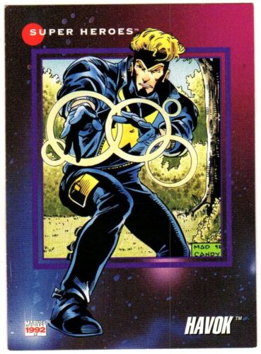 Marvel 1992 Impel Super Heroes Havok Trading Card #70 Ornate EUC Sleeved CCG TCG - Picture 1 of 2
