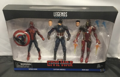 marvel legends iron man spiderman