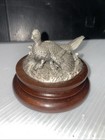 Chilmark Fine Pewter Ringneck Pheasant Hen and Chicks 1977 Signed No 1935 — photo 1