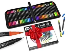 36 Pcs Colouring Pens and Markers