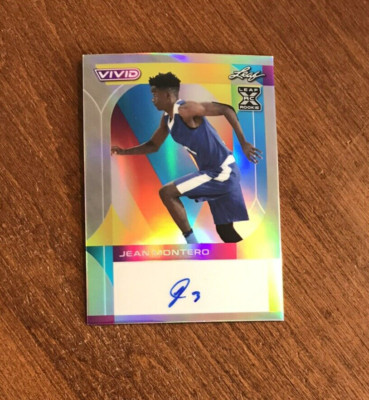 Jean Montero 2023 Leaf Vivid Gray Rookie Auto BA-JM1 Real Betis /40