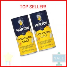Morton Popcorn Salt, (3.75 oz), 2-Pack, Perfect for Popcorn & Seasoning