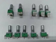10K B Potentiometer, Linear taper, Dual Gang, Alpha, PC Mount, lot of 10 pieces 