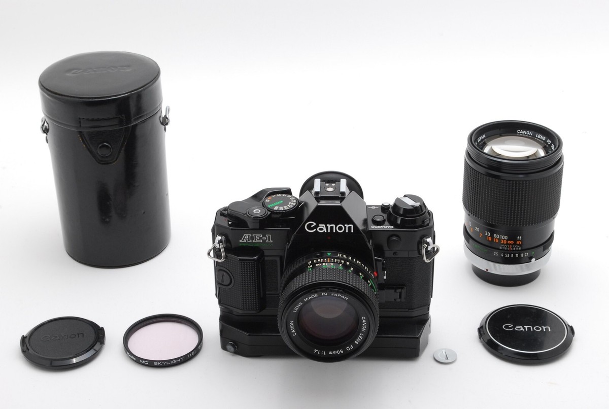 N NEUWERTIG+++】Canon AE-1P Program Kleinbildkamera NEU FD 50mm f1 
