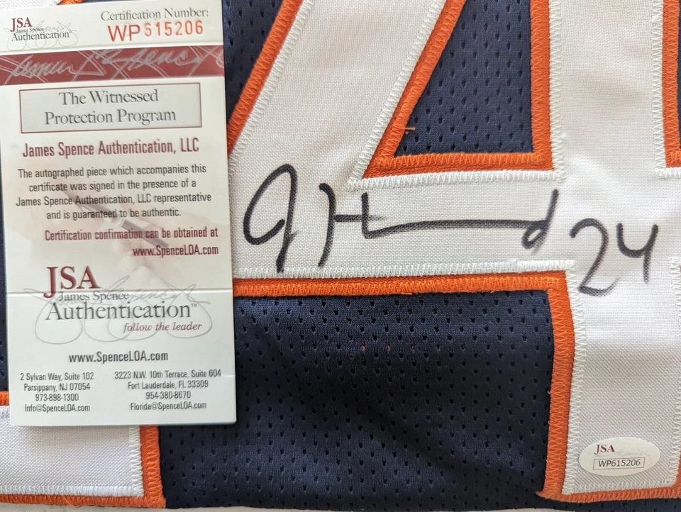 Jordan Howard Autographed Chicago Bears XL Navy Blue Jersey JSA COA - Image 3 of 4