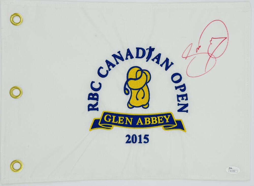 JASON DAY Autographed Signed WINNER 2015 RBC CANADIAN OPEN GOLF PIN FLAG JSA K94 