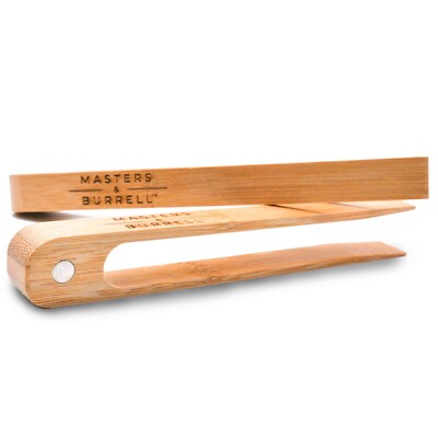 Bambus Holz magnetische Toasterzange Holz umweltfreundlich 2 Stck. Lebensmittel Utensil Zange UK