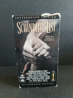 Schindlers List Letterboxed Edition (VHS, 1994) 2-Tape Set