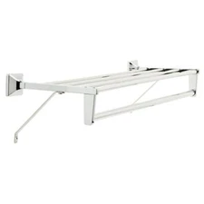 Franklin Brass Futura 8 in. W Towel Shelf with Towel Bar in Chrome