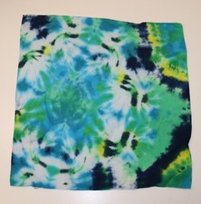 Tie Dye Bandana 21" x 21" Blue Sea Dream 100 cotton