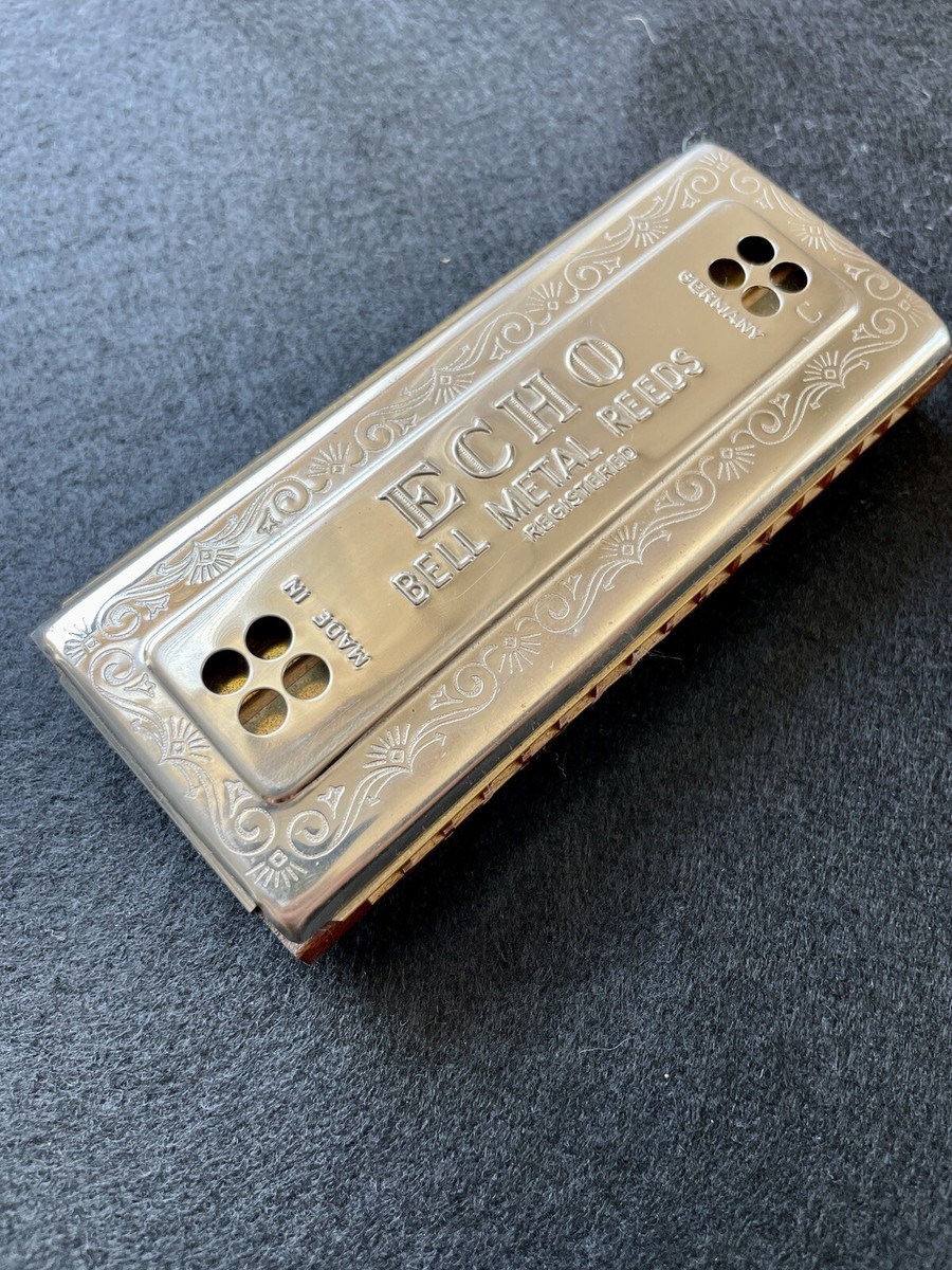 M HOHNER The Echo Harp Vintage Harmonica C/G Bell Metal Reed