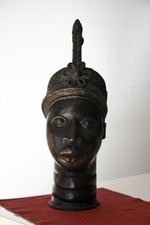Benin Bronze, seltene maskuline Ausf&uuml;hrung IFE