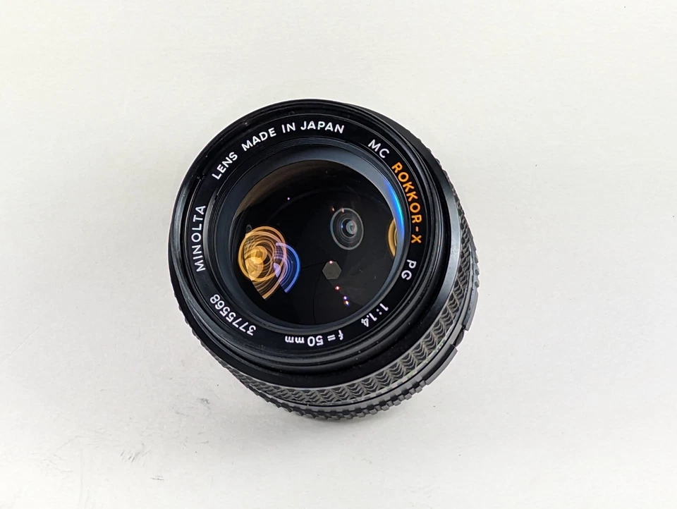 Lente MINOLTA MC ROKKOR-X PG 50 mm f/1,4 MF casi como nueva Foto 2 de 4