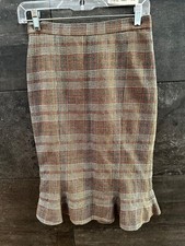 Vivienne Westwood Anglomania beige plaid skirt size 38