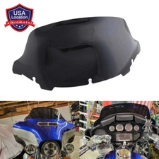 10.5" Black Windshield Windscreen Black For Harley Touring FLHT FLHTK FLHX 14-24