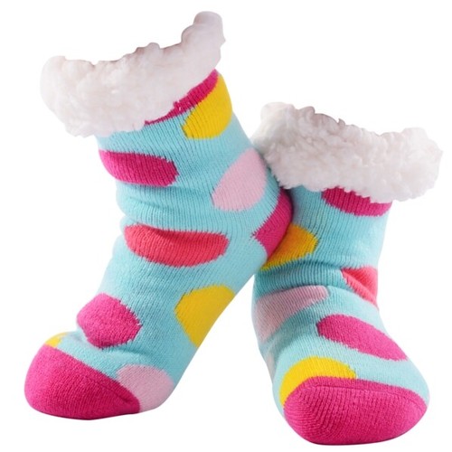 Nuzzles Slipper Non Slip Sole Sock Flooring Bedding thick GIRL SIZE FIT ALL - Picture 22 of 24