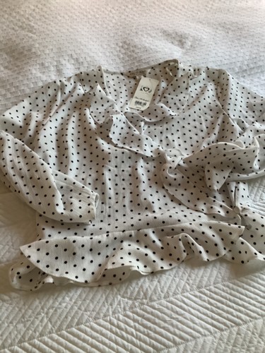 ladies miss Selfridge blouse white and black size 10 new with tags - Picture 2 of 2