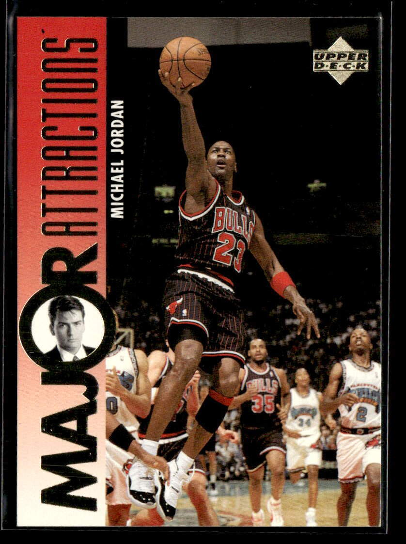 1995 Upper Deck #339 Michael Jordan / Charlie Sheen MA Nm/M