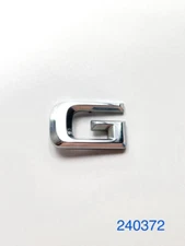 “G” Emblem Logo Letter Symbol Chrome