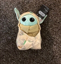 NEW 10.5  Grogu Baby Yoda Plush In Swaddle Star Wars Disney Parks Babies