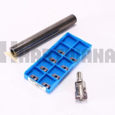 16mm End Mill Holder Modular 90 Degree 2 Flute Carbide Milling Inserts 20PCS