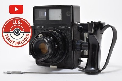 LESEN! [WIE BESEHEN] Mamiya Press Super 23 100 mm f/3,5 Film Back Grip 6 x...