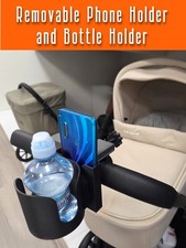 Universal Kinderwagen Halter für Handy & Flasche – stabiler PLA 3D Druck