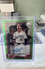 2025 Topps Chrome Logofractor Edition - Brooks Lee #RA-BL Green Ref auto /99