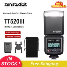 US Godox TT520III 433MHz Wireless Camera Flash Speedlite for Canon Nikon Sony