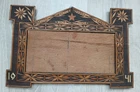 Vintage Soviet wooden photo frame. Hand-made, USSR. 1941.