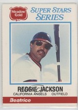 1986 Meadow Gold Super Stars Reggie Jackson #6 HOF 0b2