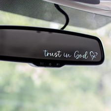 3X I Love You Drive Safe Mirror Sticker, Car Stickers TRUST IN GOD Holo
