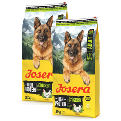 JOSERA High Protein Chicken (2x 12,5kg) | für ausgewachsene Leistungshunde