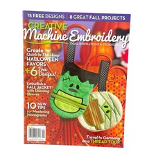 CREATIVE Machine Embroidery Magazine Halloween Fall Ideas Wall Hanging 2013