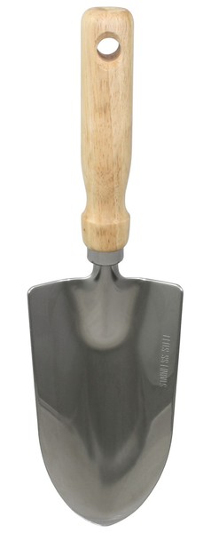 Hand-Gartenschaufel, Edelstahl, Mit Holzgriff, Handschaufel, Garten-KleingeräT-image
