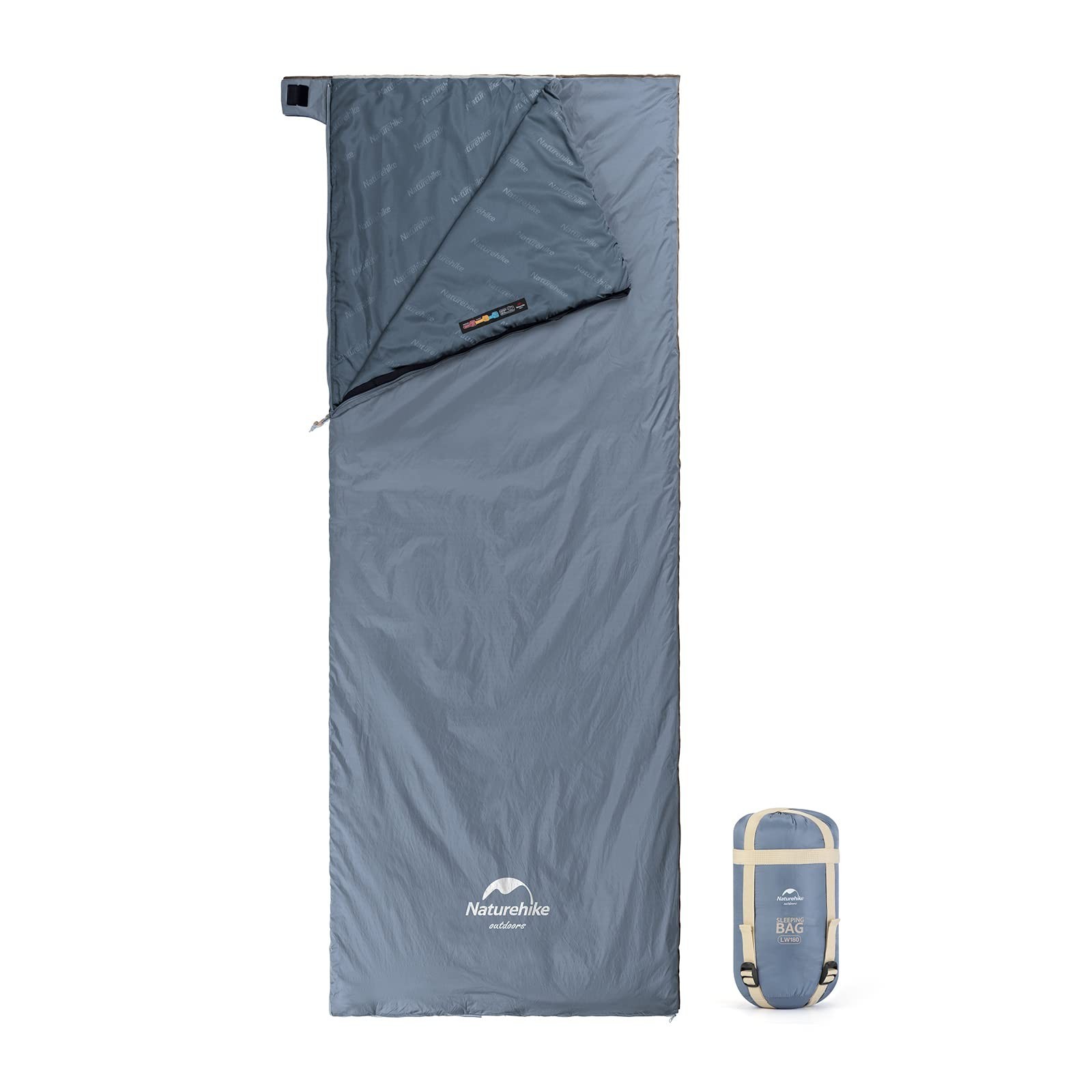 Naturehike Lightweight Compact Sleeping Bag, Envelope Ultralight Backpacking ...