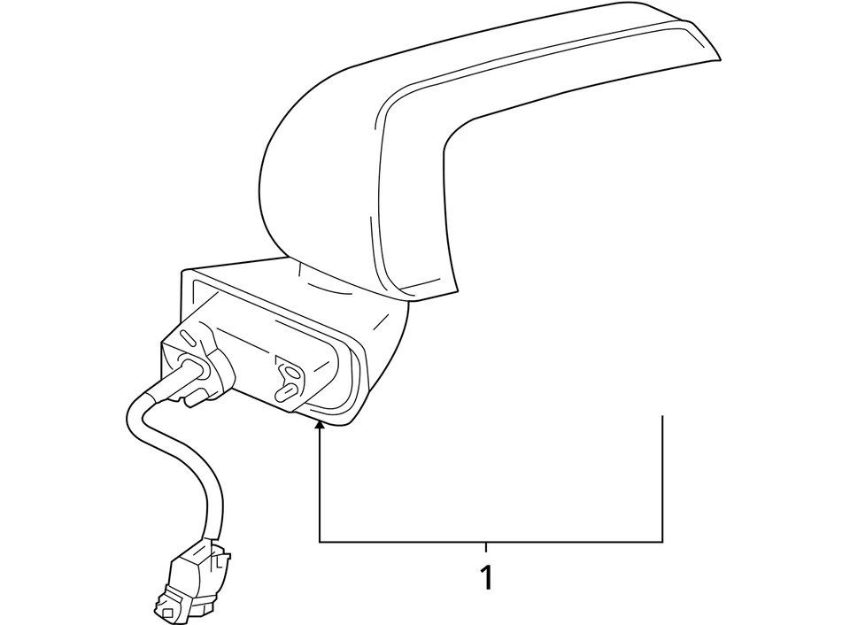 Espejo retrovisor eléctrico con visión lateral izquierda para conductor Mitsubishi Endeavor 2004-2011 RIJ60 Foto 4 de 4