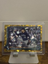 2025 Topps Series 1 - Luis Castillo #73 Gold Diamante /50