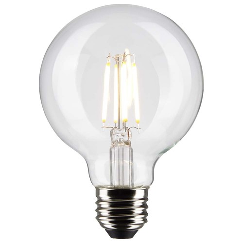 Satco 6w G25 Globe Filament LED 5000K Medium Base Dimmable - 60w equiv - Picture 2 of 3