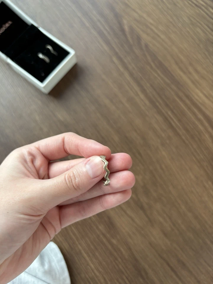 Conjunto de 3 anéis empilháveis Pandora tira tamanho 6 - Imagem 4 de 4