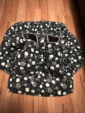 Shopping Cart Cover black and white by Babe Ease cotton quilted