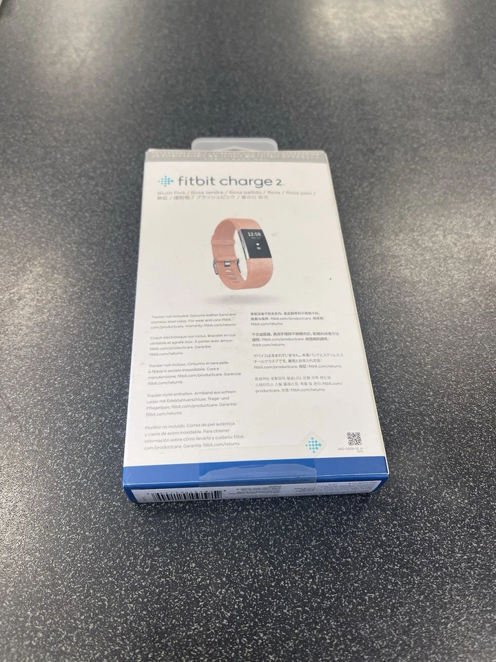 ⚡️Banda de repuesto Fitbit Charge 2 - Rosa rubor - Cuero FB160LBPKL (Grande) Foto 2 de 4