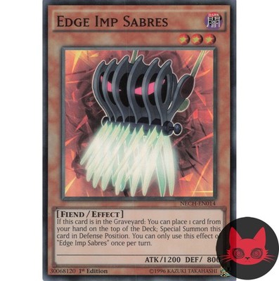 Yugioh Randwichtel Säbel NECH-DE014 Super Rare 1. Auflage NM