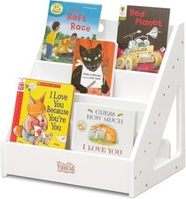 Montessori Bookshelf for Toddlers 1-5 Years, Front-Facing Kids Bookcase with Han