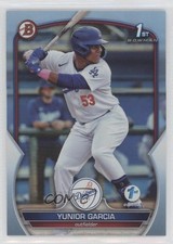 2023 Bowman 1st Edition Sky Blue Foil Yunior Garcia #BPPF-142 06ee