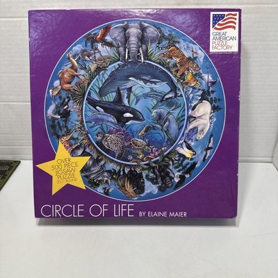 Great American Puzzle Factory Circle Of Life Elaine Maker 500